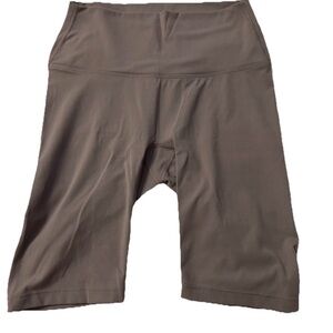 Adanola Women's High-Waist Bike Shorts in Taupe Brown